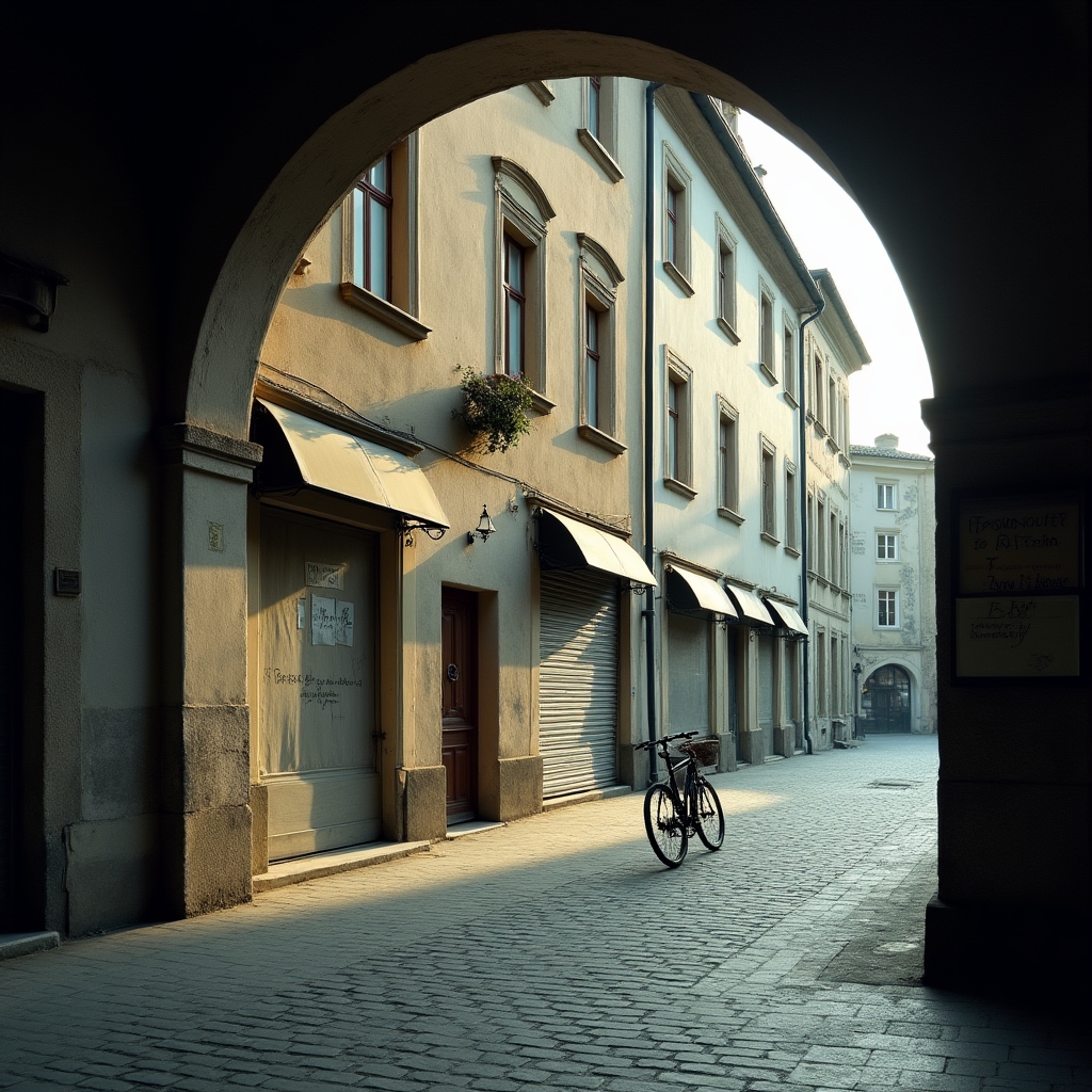Leerstehende Schaufenster in einer österreichischen Kleinstadt